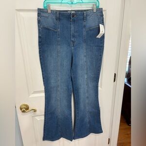 True Craft High-Rise Flare Blue Jeans